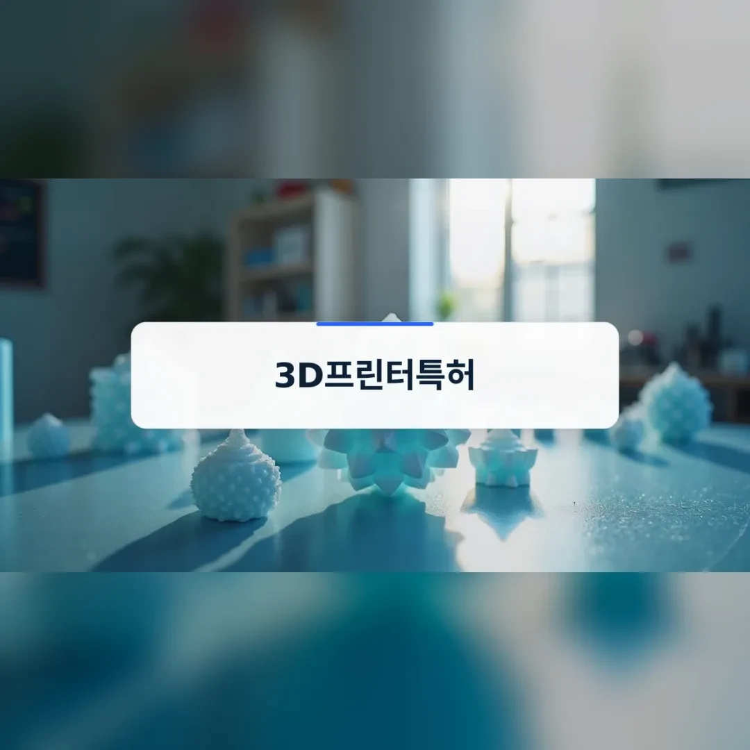 현대적인 작업실에서 정교하게 출력된 3D프린팅 조형물