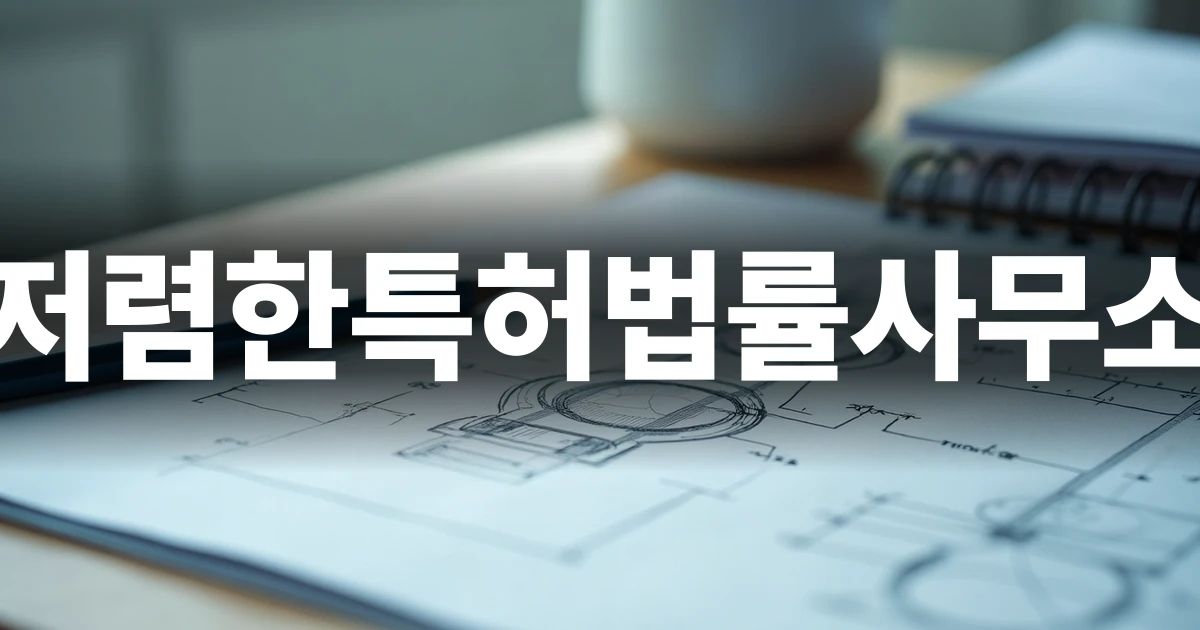 저렴한특허법률사무소 견적서 분석 가이드 표지