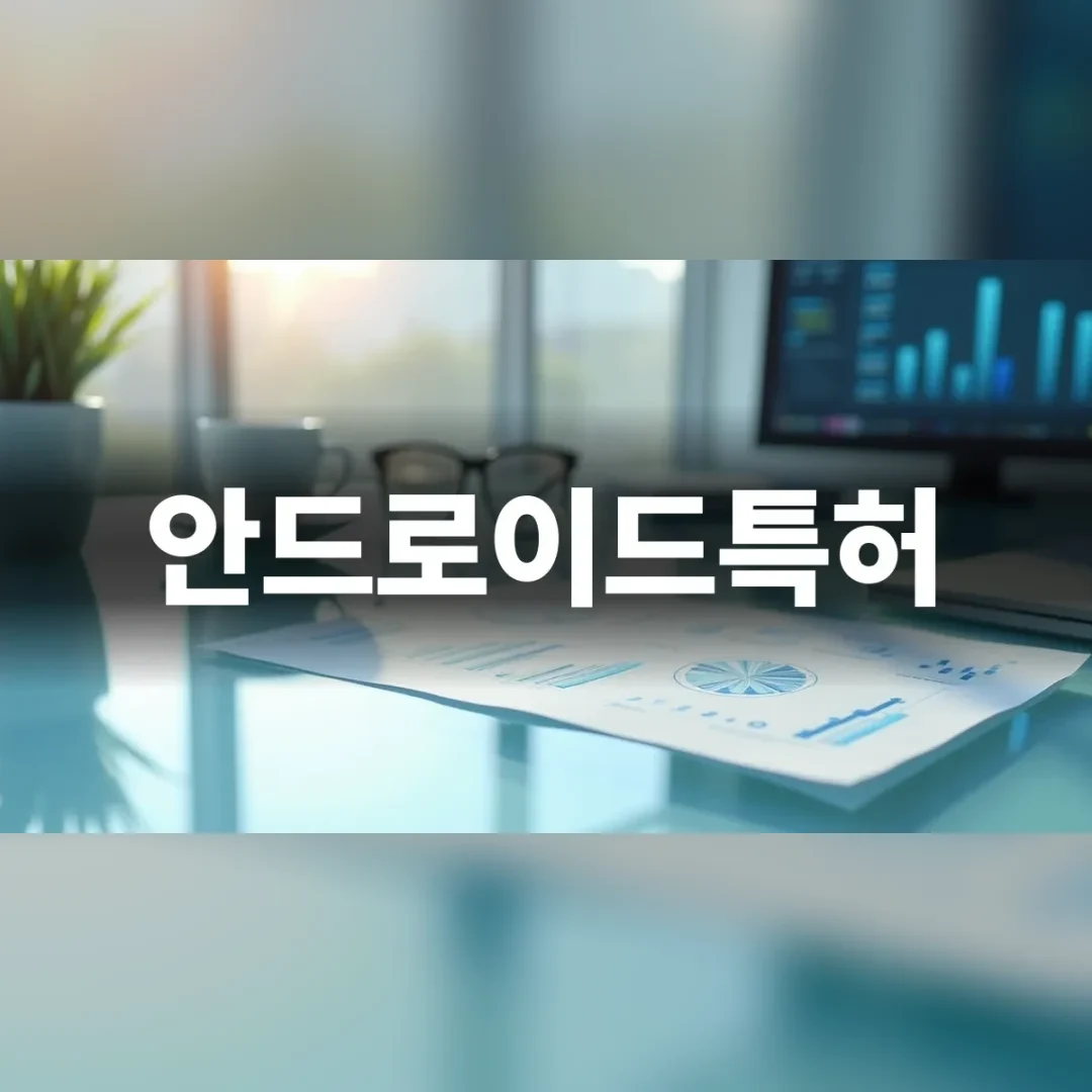 안드로이드특허와 소프트웨어 개발 설계를 검토하는 작업 공간
