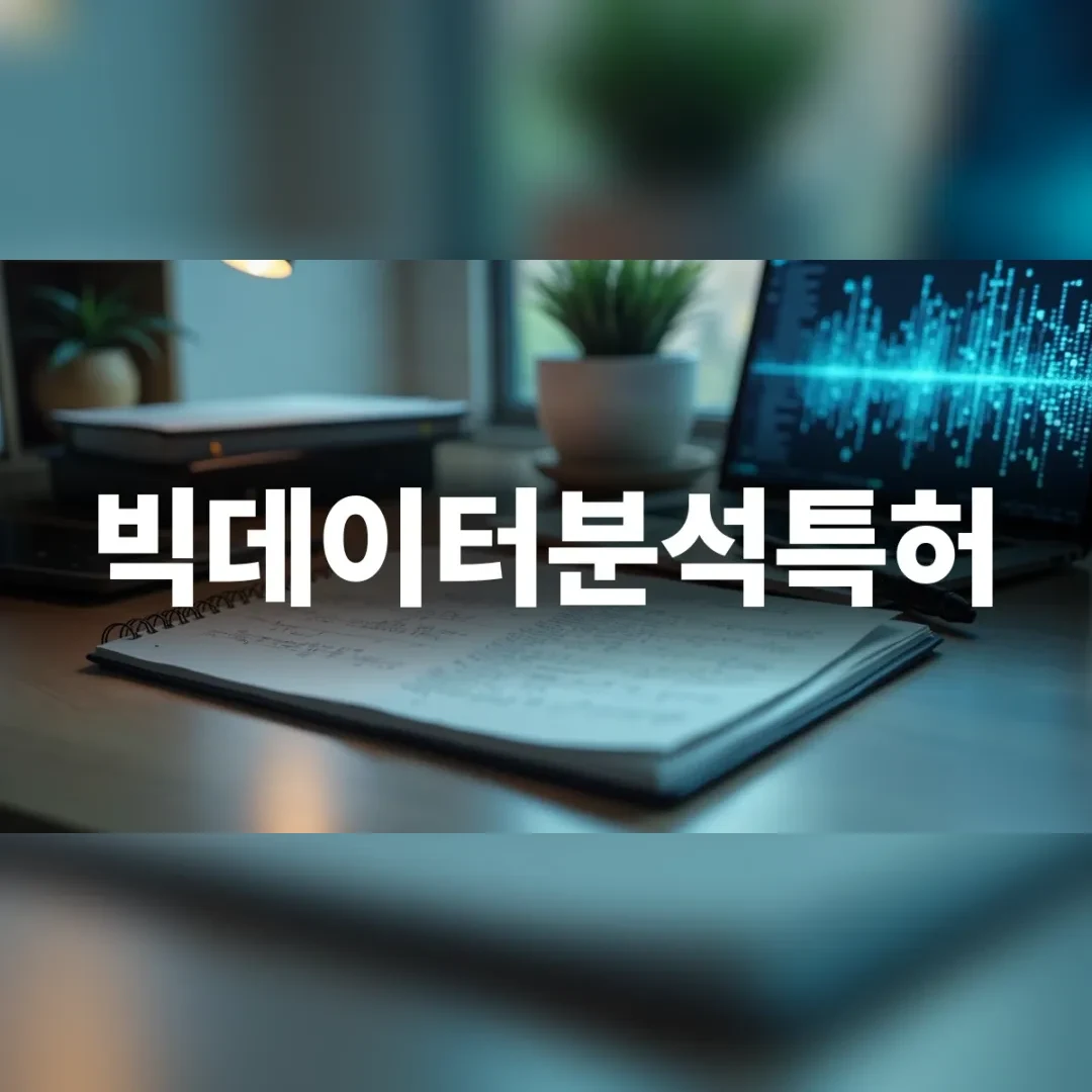 빅데이터분석특허 출원과 권리화 기준을 검토하는 업무 공간