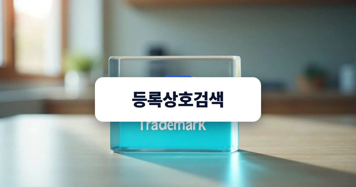 상호와 상표의 개념 차이를 시각적으로 나타낸 입체 블록 모형