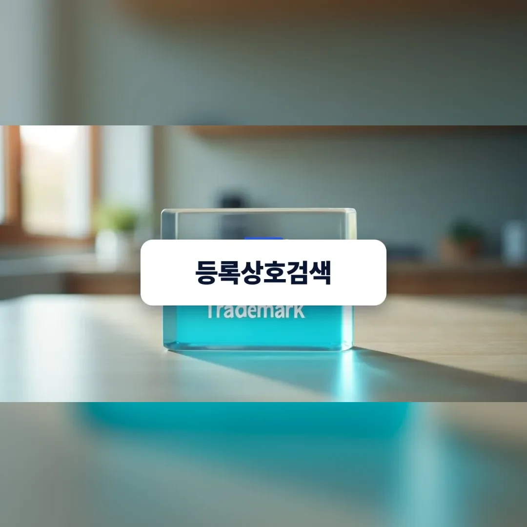 상호와 상표의 개념 차이를 시각적으로 나타낸 입체 블록 모형