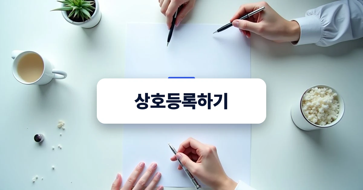 상호등록과 상표등록의 차이점을 안내하는 브랜드 보호 가이드 표지 이미지