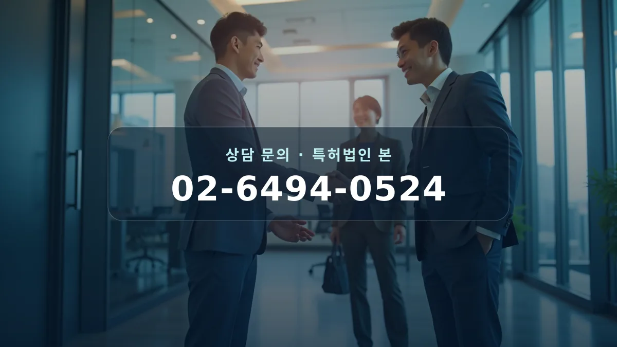변리사와 변호사의 협업을 상징하는 이미지