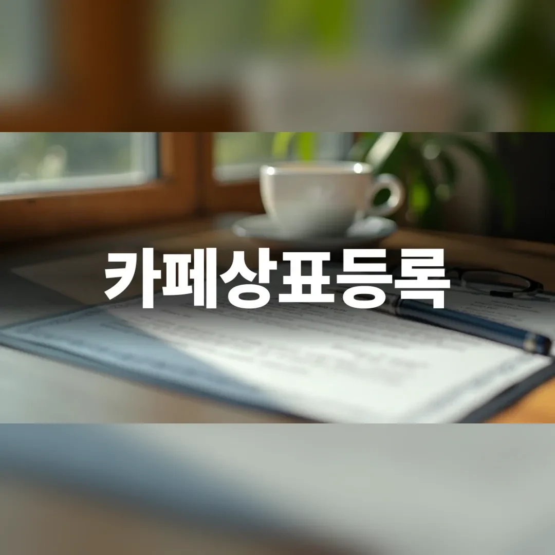 카페상표등록 권리를 증명하는 공식 문서