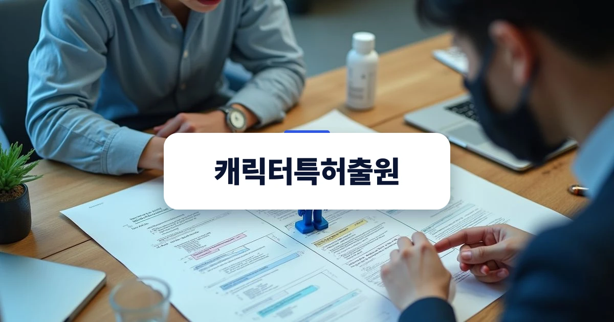 캐릭터 지식재산권 확보 전략을 수립하는 모습