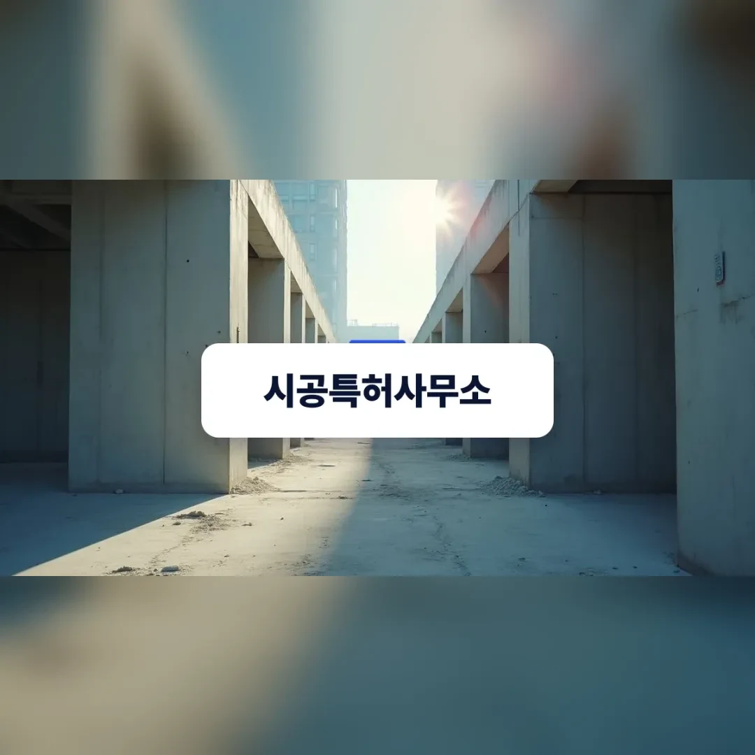 기초 보강 시공 공법이 적용된 토목 건설 현장의 구조물 전경