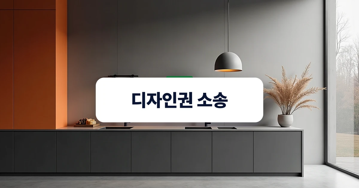 디자인권 소송 — 작업대 위에 나란히 놓인 두 가지 가전 시제품의 외관 형상과 곡률을 비교하는 디자인 연구실 장면