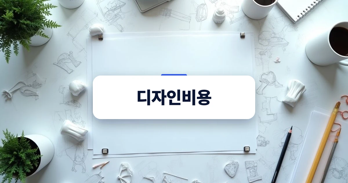 디자인비용 상담과 권리 확보를 안내하는 이미지