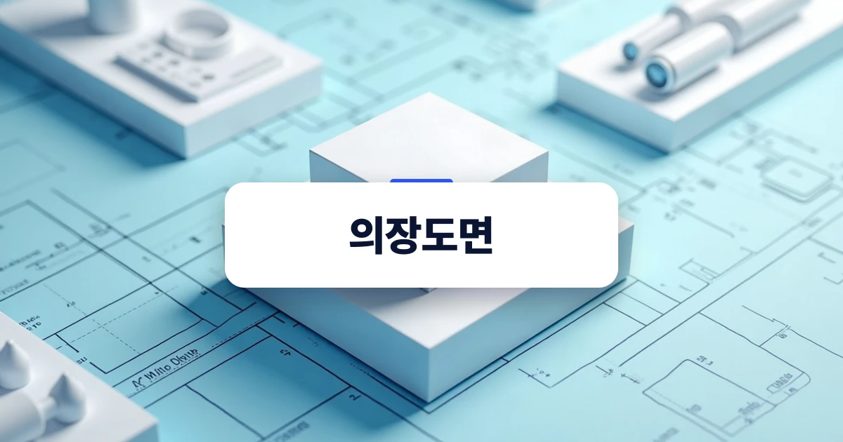 성공적인 디자인 출원을 위한 기하학적 제품 도면 컨셉 이미지
