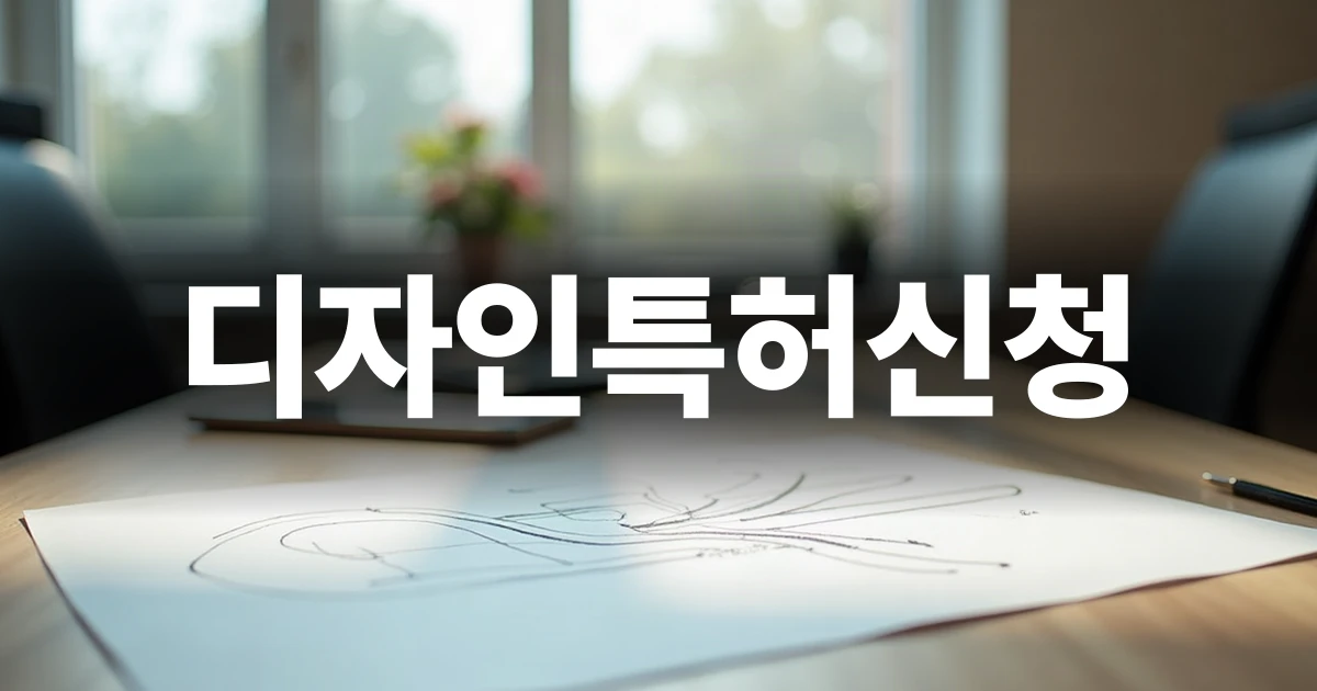 제품 디자인 스케치와 도면 작업이 이루어지는 깔끔한 책상