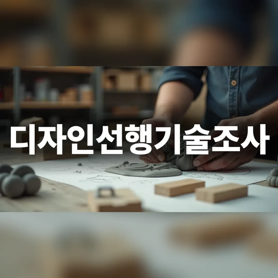 디자이너가 작업대 위에서 클레이로 만든 제품 프로토타입의 형태를 검토하는 모습