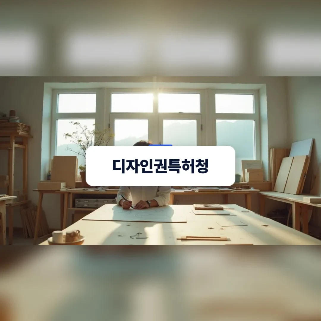 디자인권특허청 — 한국의 가구 스튜디오에서 신제품 의자의 실루엣을 스케치하며 보안을 유지하고 있는 한국인 디자이너