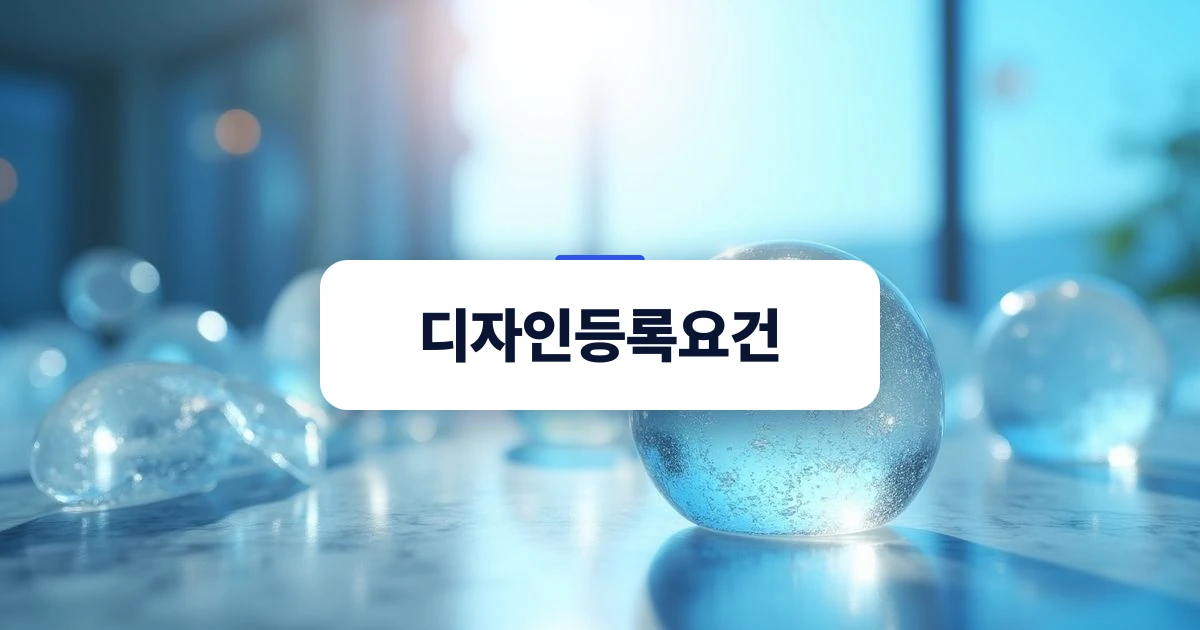 디자인등록요건 검토를 위한 추상적이고 정교한 이미지