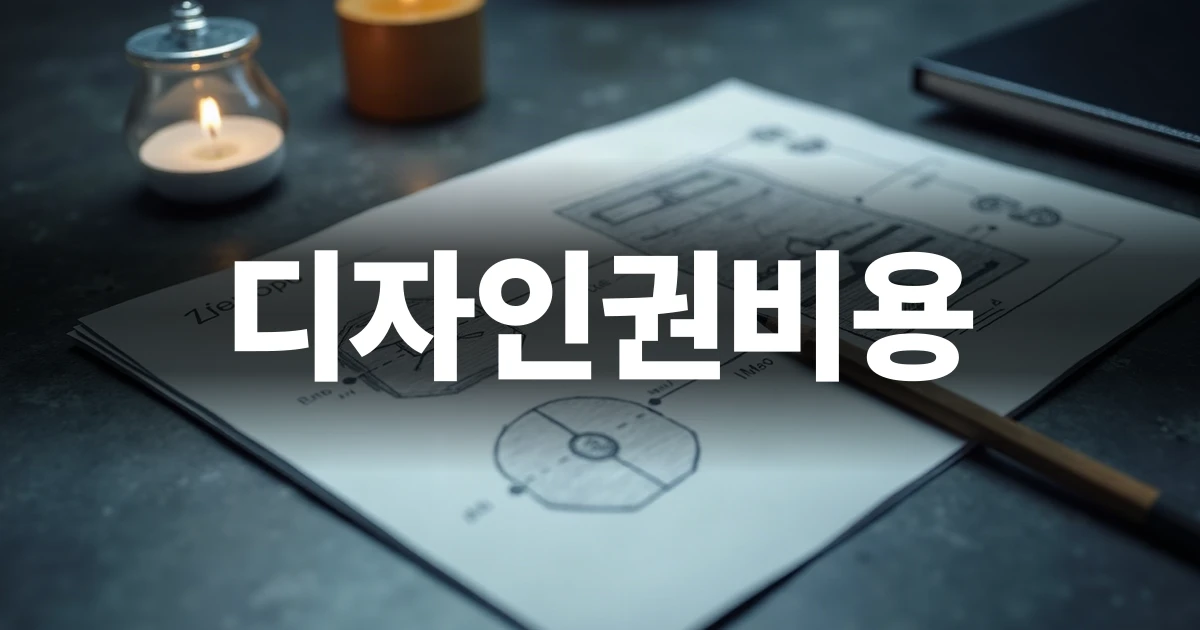디자인권비용 관련 제품 형태와 외관 보호를 상징하는 미니멀한 제품 프로토타입
