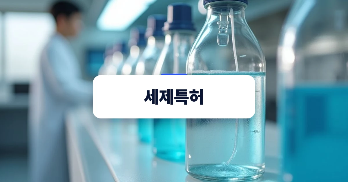 세제 특허 출원과 독창적 화학 성분 보호를 위한 실무 사진
