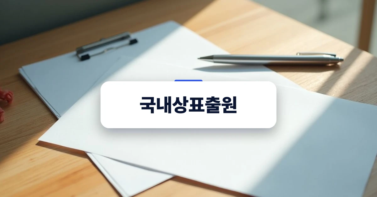국내상표출원을 준비하는 사업자의 깔끔한 책상 환경