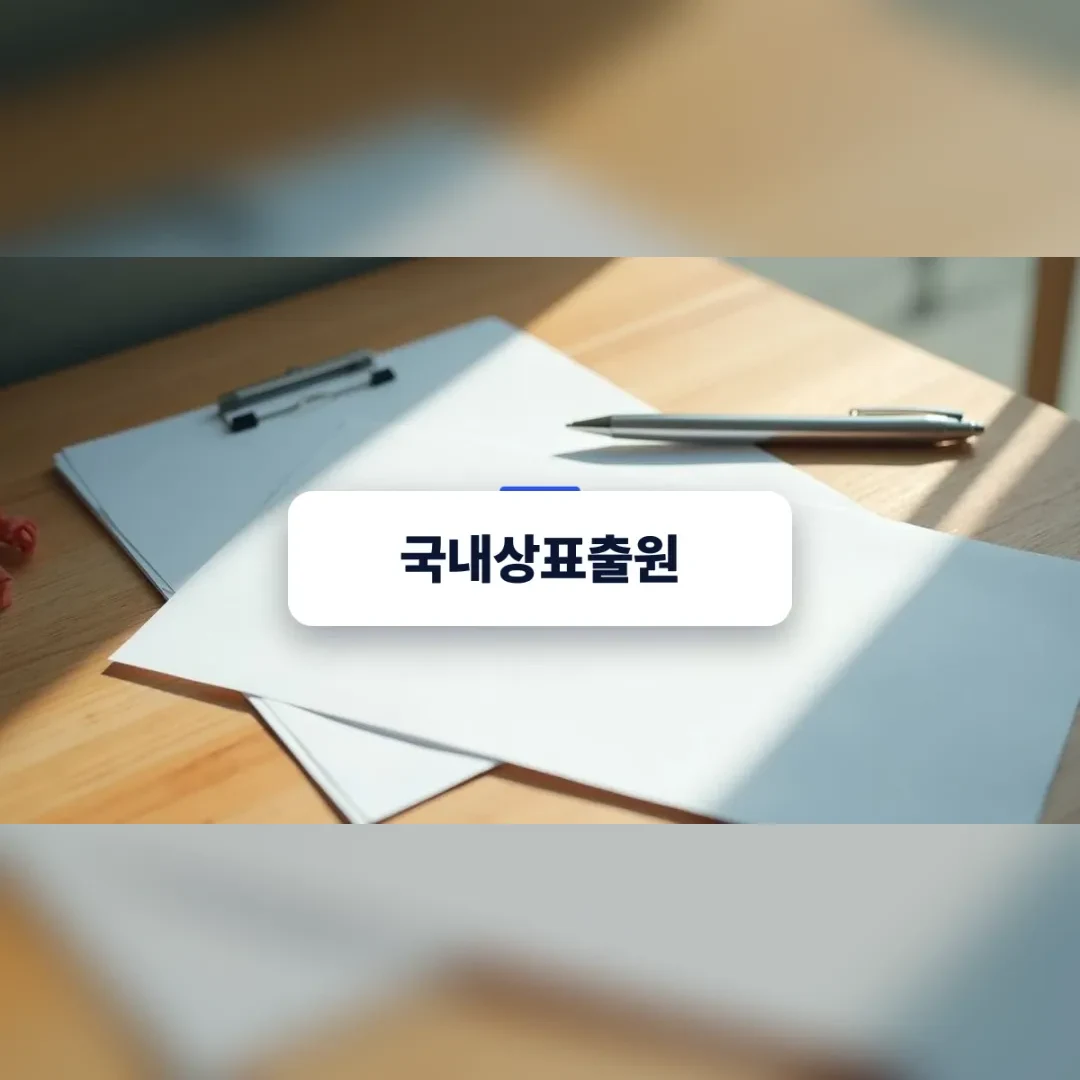 국내상표출원을 준비하는 사업자의 깔끔한 책상 환경