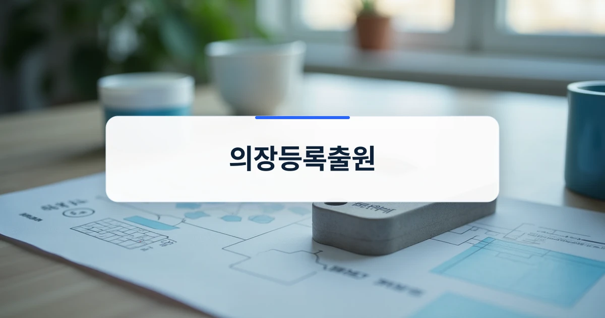 의장등록출원 개념을 보여주는 제품 프로토타입과 디자인 스케치