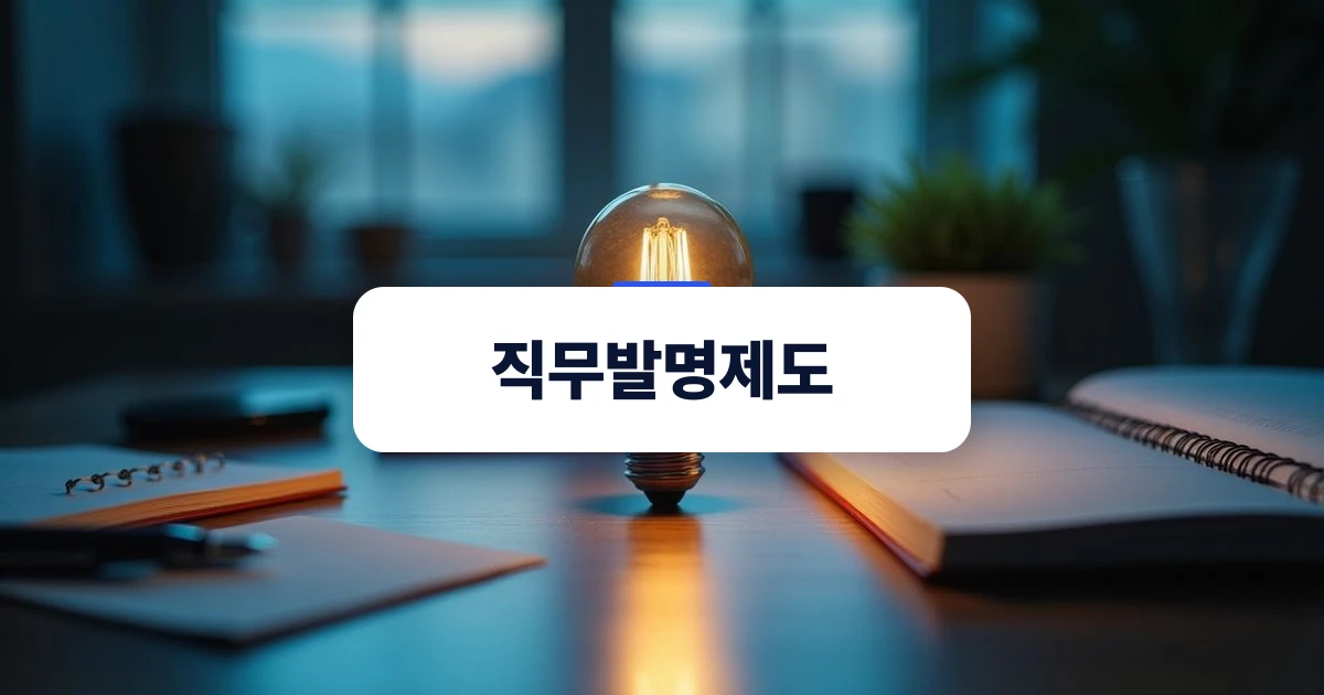 직원 아이디어 특허 권리 승계와 직무발명제도 안내 표지 이미지