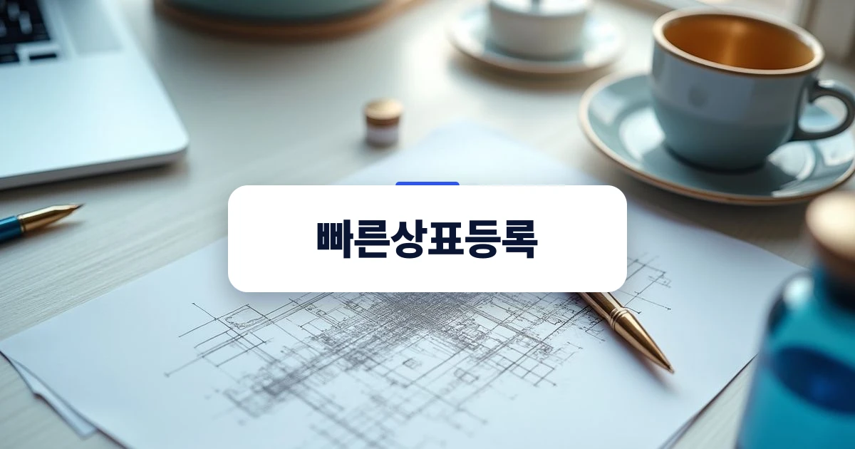 빠른상표등록 전략을 구상하는 깔끔한 데스크 환경