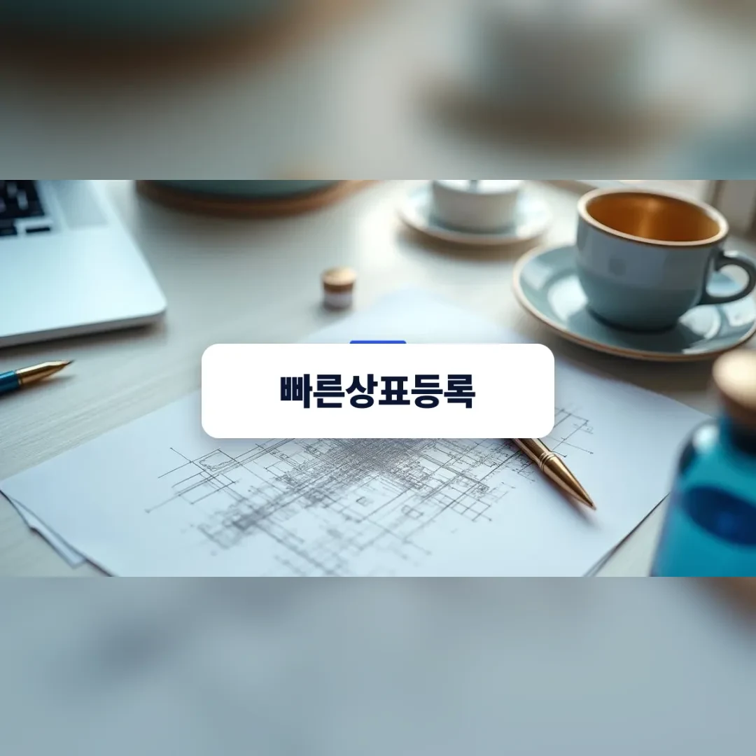 빠른상표등록 전략을 구상하는 깔끔한 데스크 환경