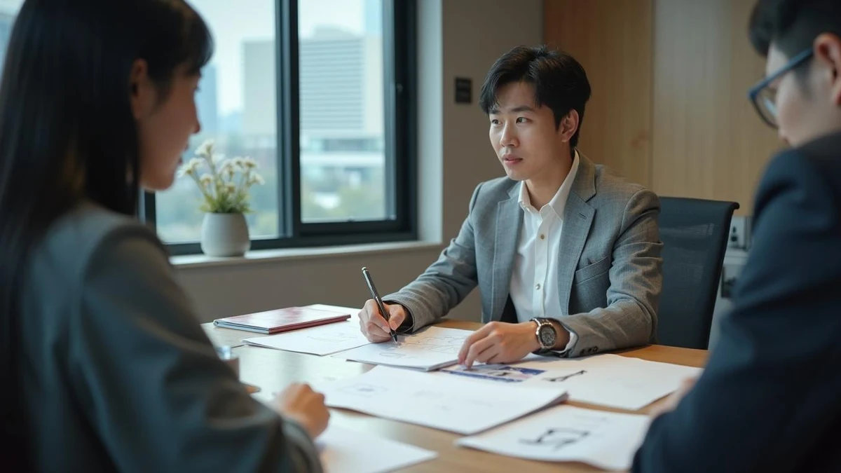 거절 사유 대응을 위해 도안 수정 사항을 확인하는 사업자