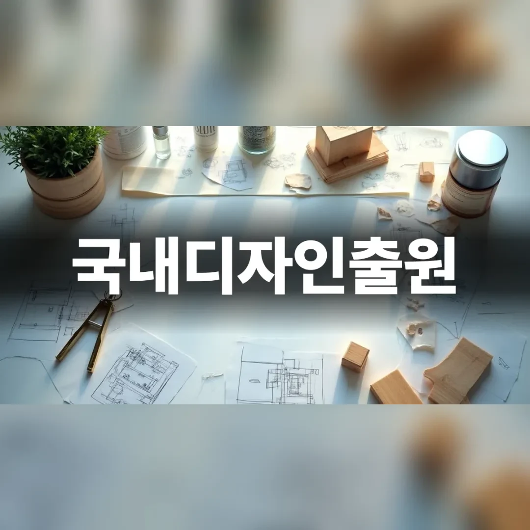 국내디자인출원 준비를 위한 제도 설계 도면과 모형