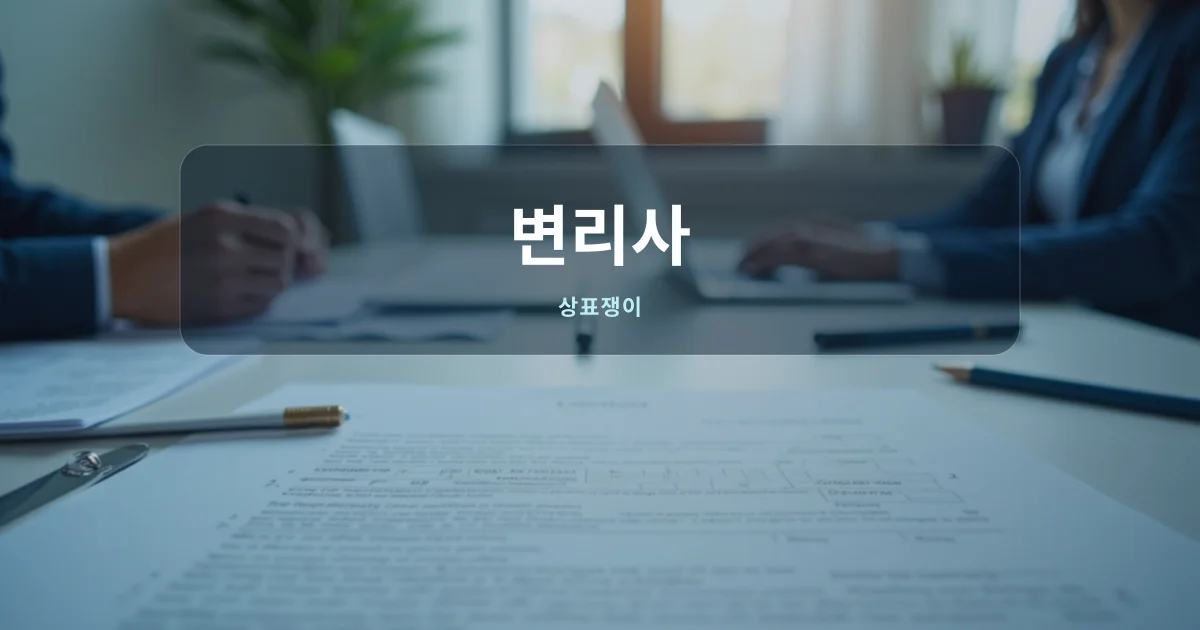 변리사와 상담하는 사업자의 모습