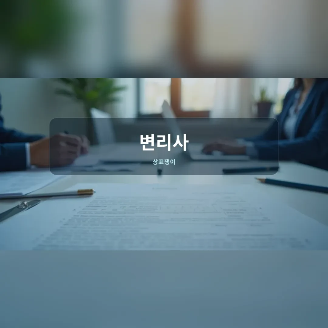 변리사와 상담하는 사업자의 모습