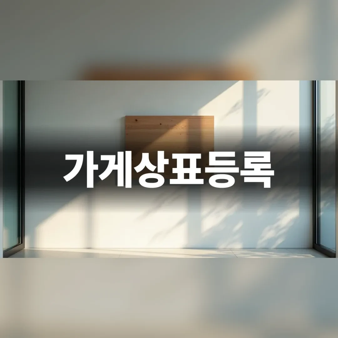 가게상표등록을 고민하는 사업자를 위한 매장 전경