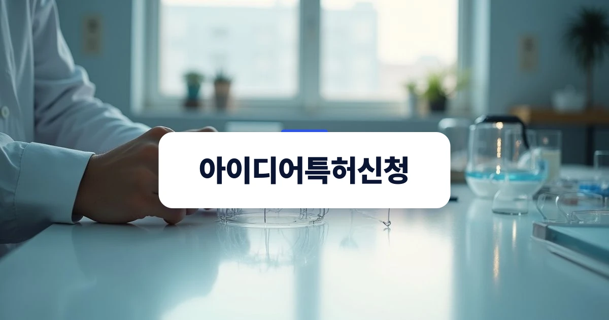 아이디어특허신청과 기술 구체화를 나타내는 프로토타입 작업 장면