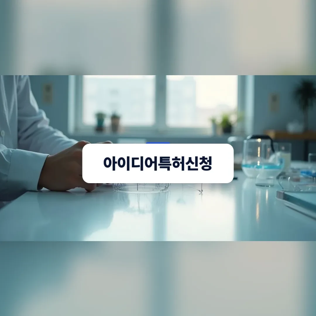 아이디어특허신청과 기술 구체화를 나타내는 프로토타입 작업 장면