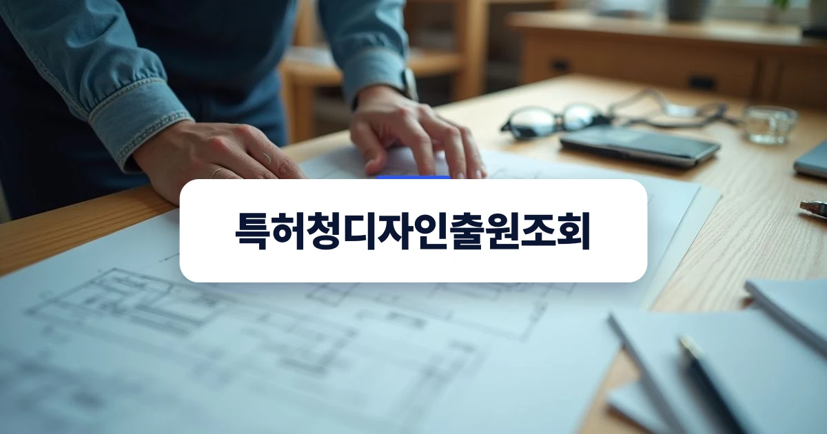 디자인 출원 전 선행 조회를 위한 도면과 기획 스케치