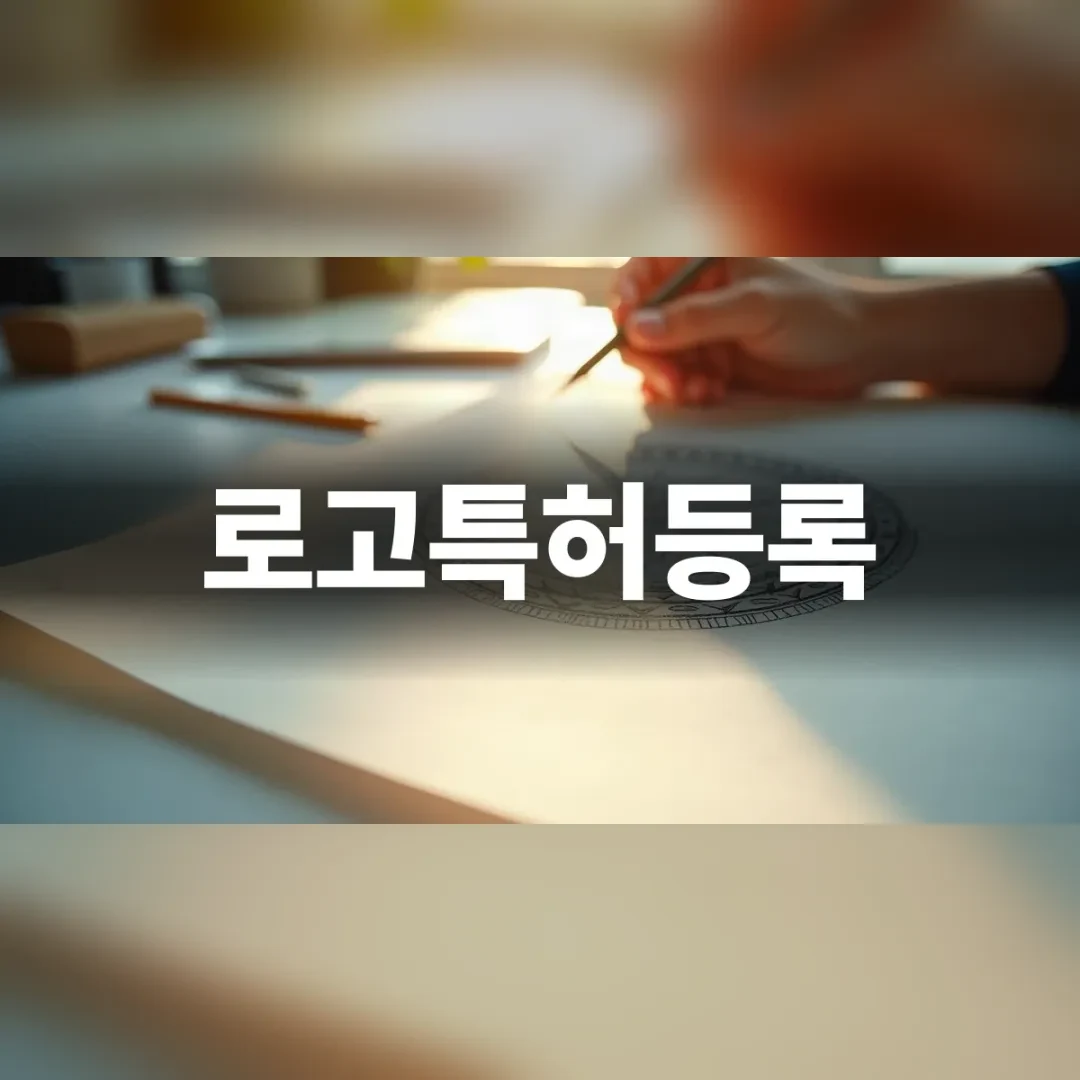 브랜드 로고 디자인 스케치 작업 중인 책상