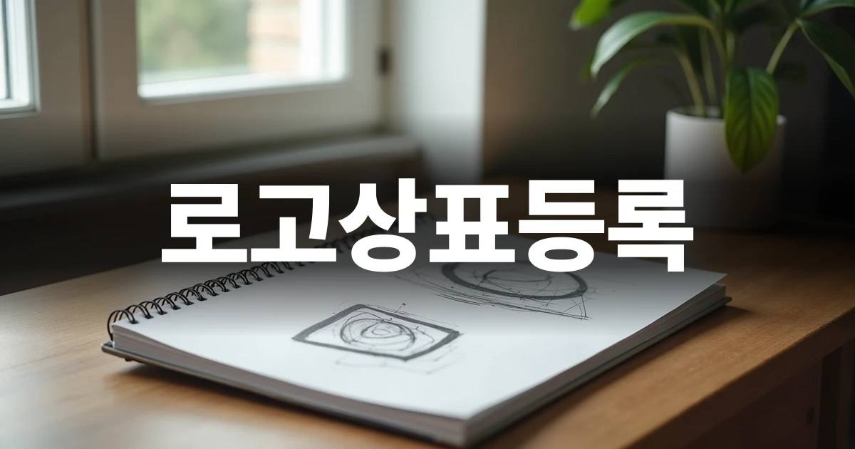 로고상표등록 디자인 스케치북