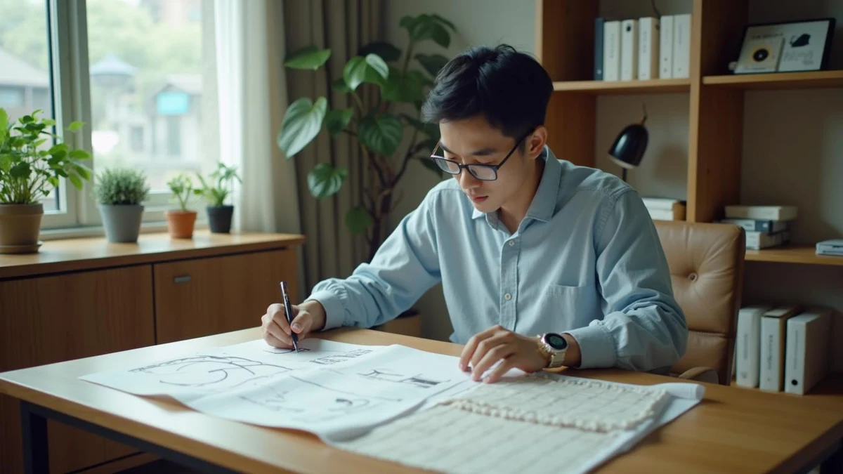 매트리스 브랜드 이름을 검토 중인 사업자