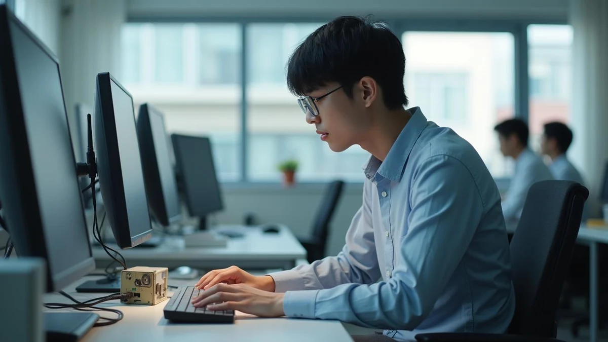 의료 장비와 연동할 모바일 헬스케어 프로그램을 개발 중인 한국인 엔지니어