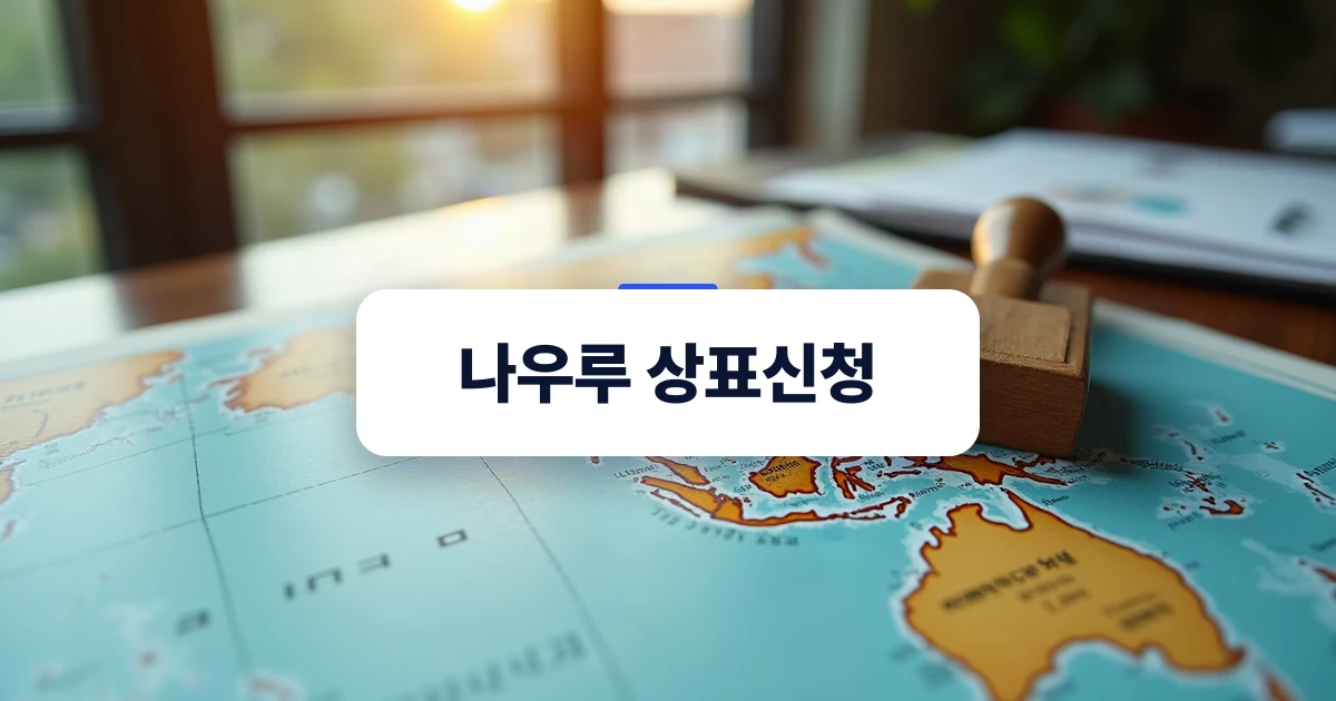 남태평양 지도와 목재 스탬프가 놓인 책상