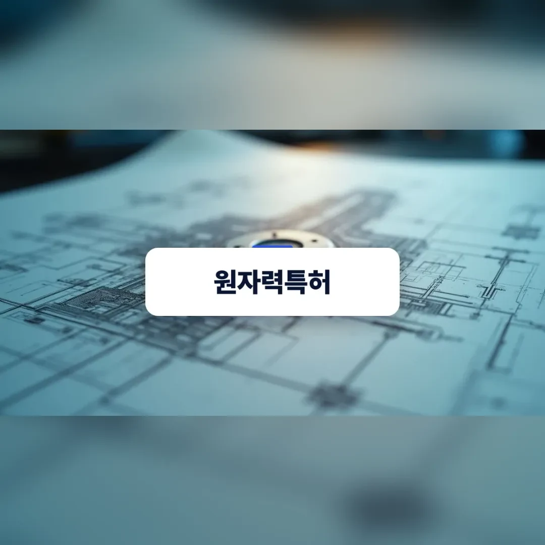 원자력 기술 설계도를 검토하는 모습