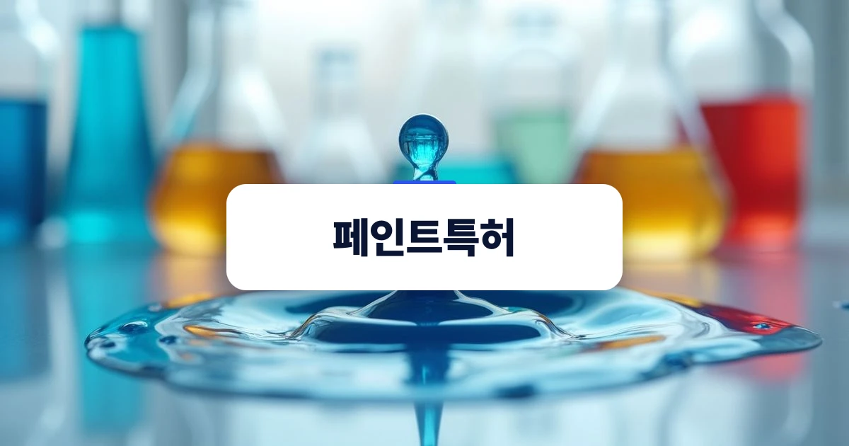 새로운 기능성 페인트 기술 연구 및 개발 장면을 상징하는 이미지