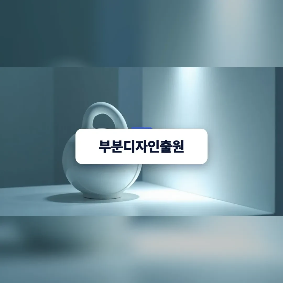부분디자인출원 — 흰 탁자 위의 흰 물주전자
