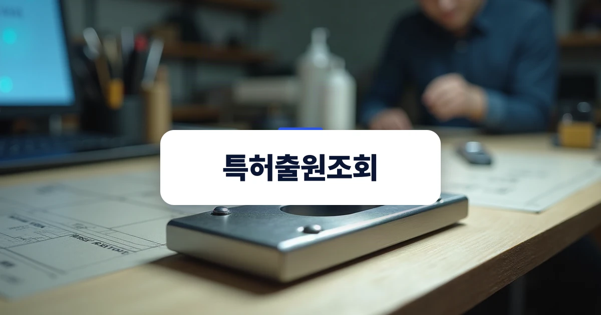 특허출원조회를 위한 정밀 부품 설계 작업대