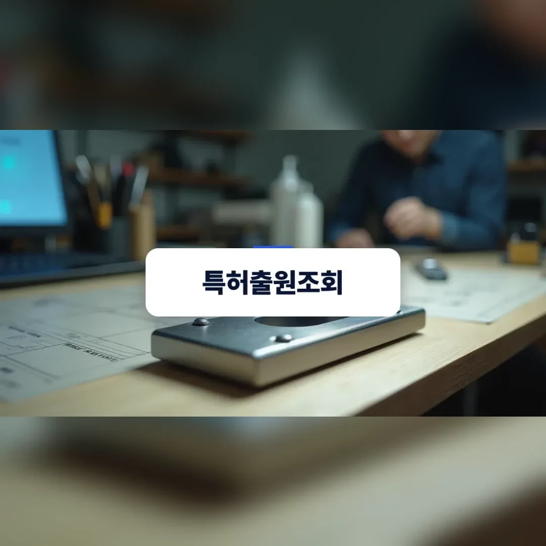 특허출원조회를 위한 정밀 부품 설계 작업대