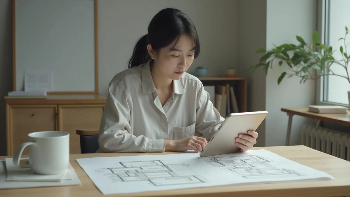 초기 상담과 분석에 집중하는 한국 여성 사업가