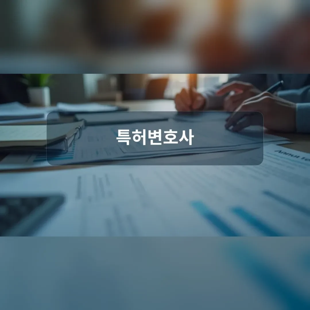특허변호사 — 책상 위 서류에 메모하는 두 사람의 손