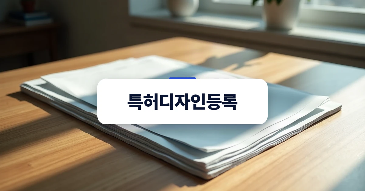 특허디자인등록을 준비하는 세련된 사무 공간