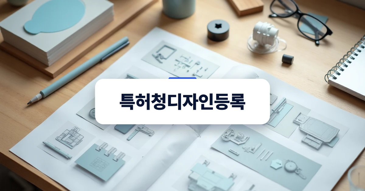 지식재산처 디자인등록 검토를 위한 디자인 스케치와 시제품 모형