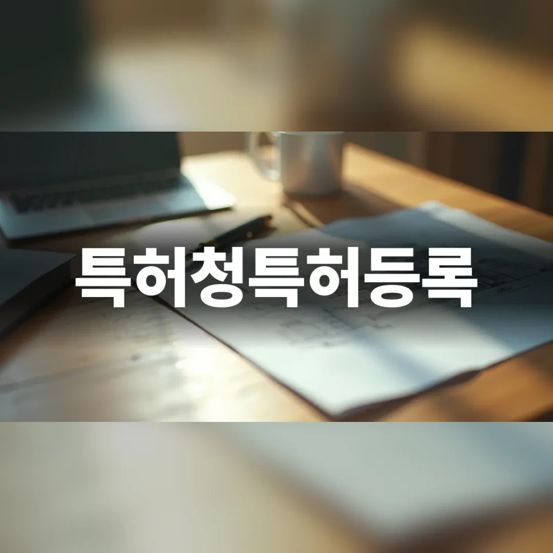 특허청특허등록 전략 수립을 위한 문서 검토 모습