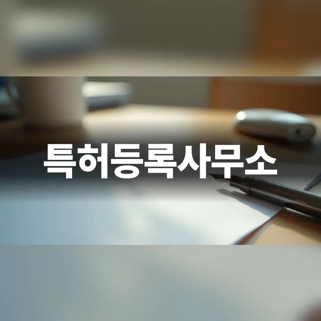 특허등록사무소 선택 기준을 고민하는 사업자의 작업 공간